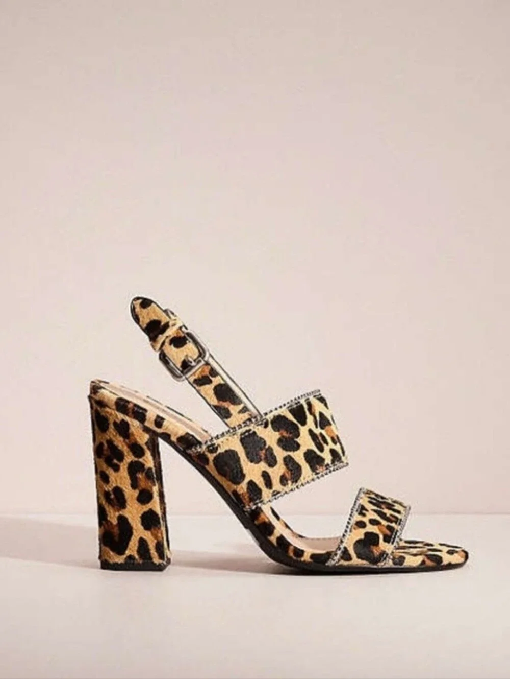 COACH RYLIE SANDALS: NATURAL LEOPARD Calf hair size 5.5